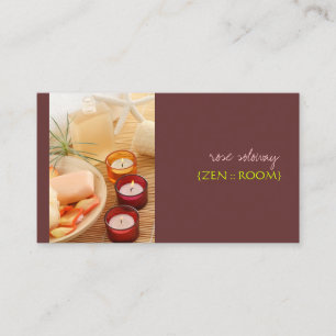 cartes de visite de chambre zen