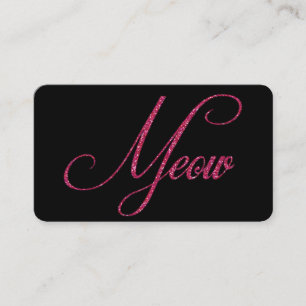 Cartes de visite de chat de Meow de regard de