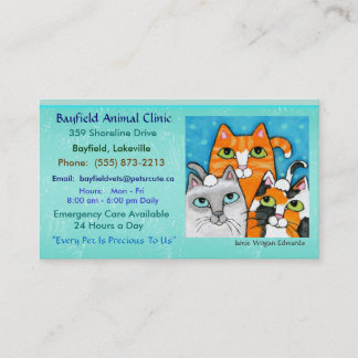 Cartes de visite de chats