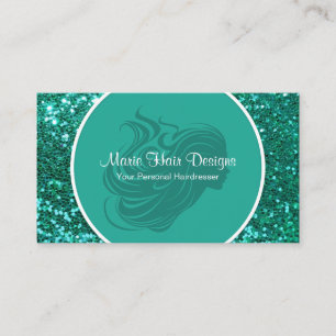 Cartes de visite de cheveux de beauté