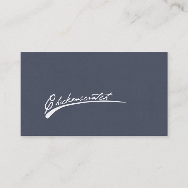 Cartes de visite de Chickenscratch (Devant)