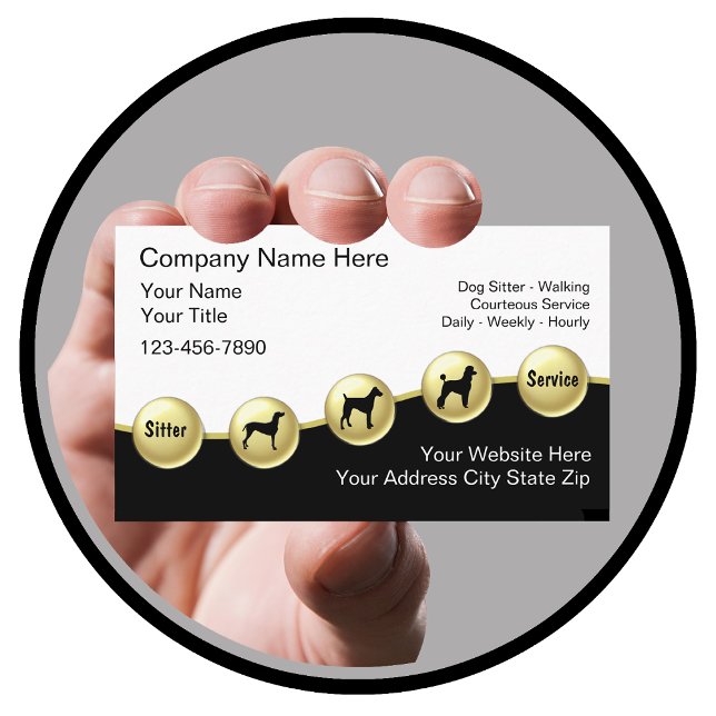 Cartes de visite de chiens (Créateur téléchargé)