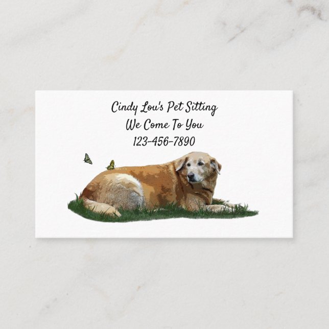 Cartes de visite de chiens de races mixtes du Labr (Devant)