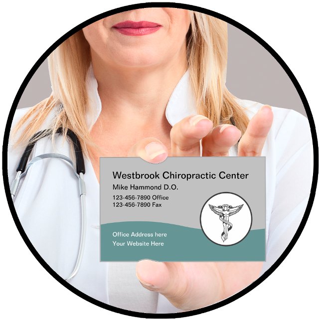 Cartes de visite de chiropracteur moderne (Créateur téléchargé)