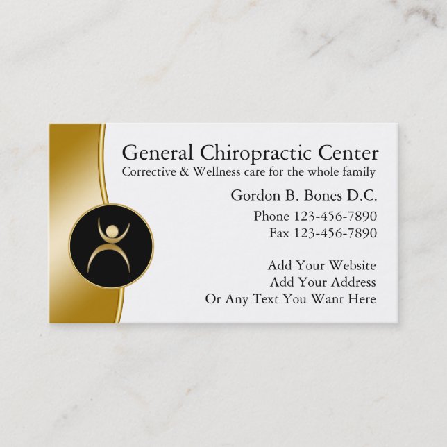 Cartes de visite de chiropraticien (Devant)