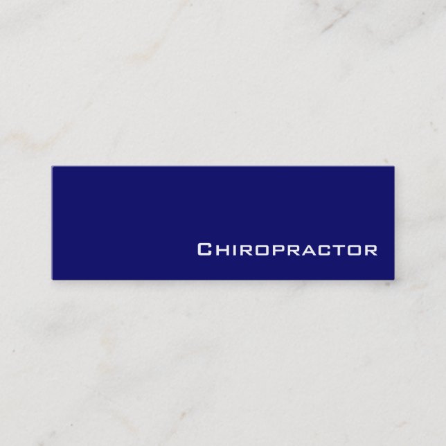 Cartes de visite de chiropraticien blanc de la mar (Devant)