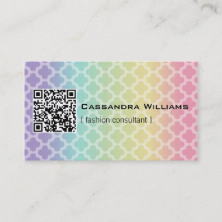 Cartes de visite de CODE de Quatrefoil QR