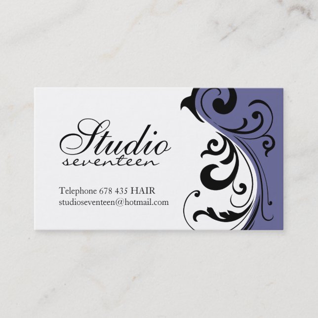 Cartes de visite de coiffeur (Devant)