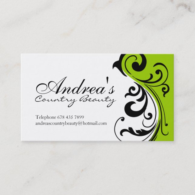 Cartes de visite de coiffeur (Devant)