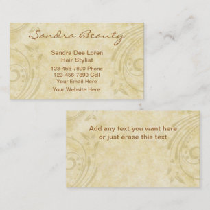 Cartes de visite de coiffeur