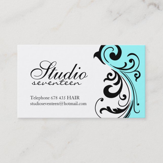 Cartes de visite de coiffeur (Devant)