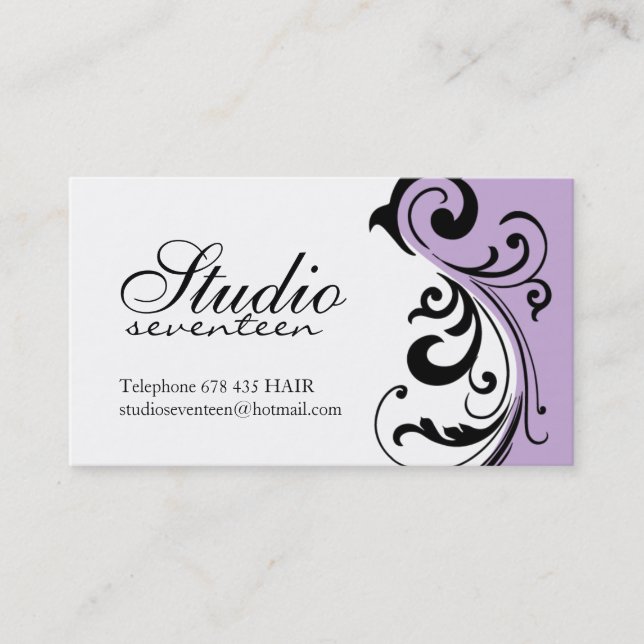 Cartes de visite de coiffeur (Devant)