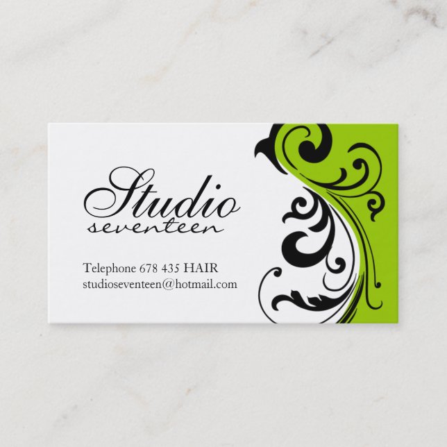 Cartes de visite de coiffeur (Devant)