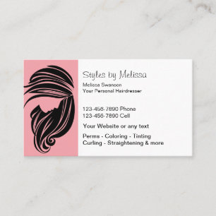 Cartes de visite de coiffeur