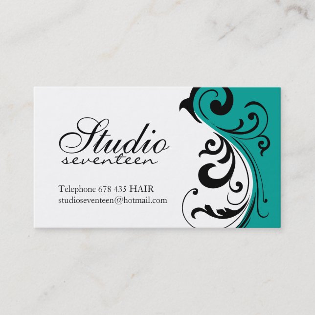 Cartes de visite de coiffeur (Devant)