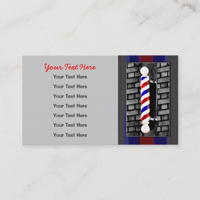 Cartes de visite de coiffeur/coiffeur des hommes (Devant)