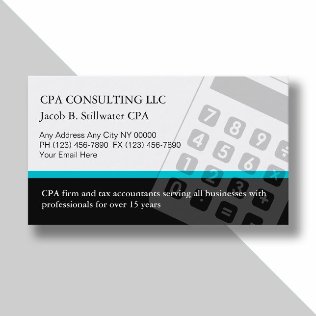 Cartes de visite de comptable (Créateur téléchargé)