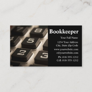 Cartes de visite de comptable de livres