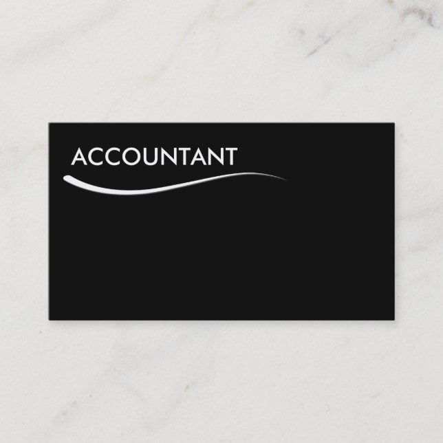 Cartes de visite de comptable simple (Devant)