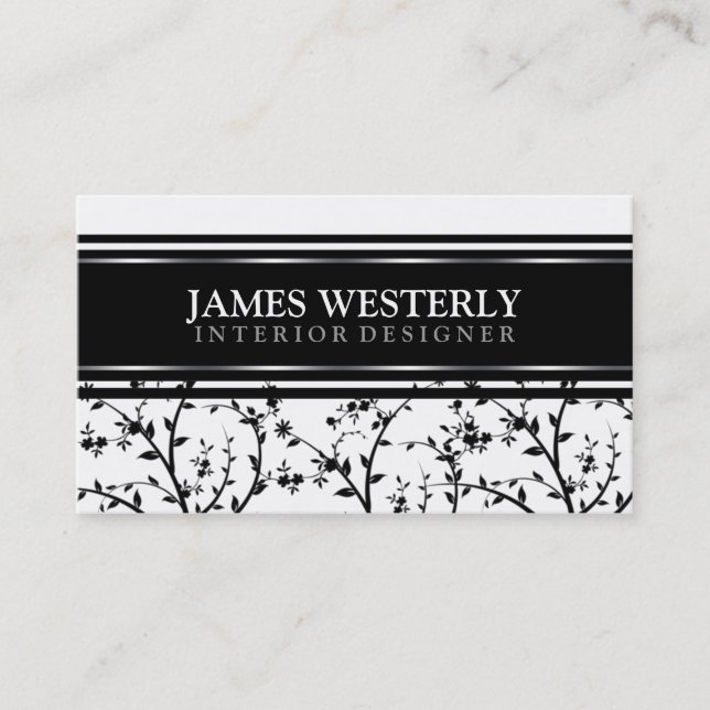 Cartes de visite de concepteur d'intérieur profess (Devant)
