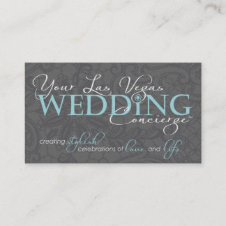 Cartes de visite de concierge de mariage de BT