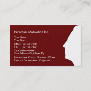 Cartes de visite de conférencier motivateur