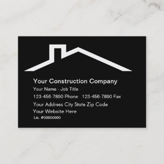 Cartes de visite de construction
