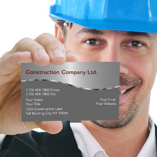 Cartes de visite de construction