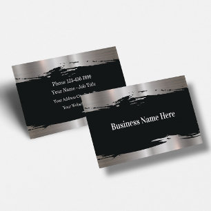 Cartes de visite de construction élégantes brillan