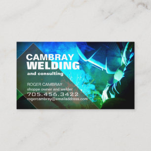 Cartes de visite de consultants de soudeur personn