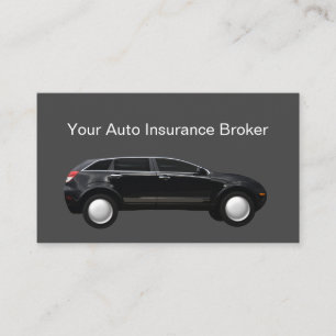 Cartes de visite de courtier en assurance automobi
