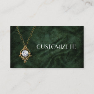 Cartes de visite de coutume de Bling d'or de