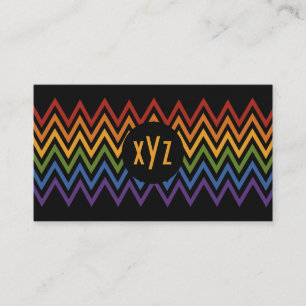 Cartes de visite de coutume de motif de Chevron
