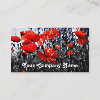 Cartes de visite de coutume de pavots