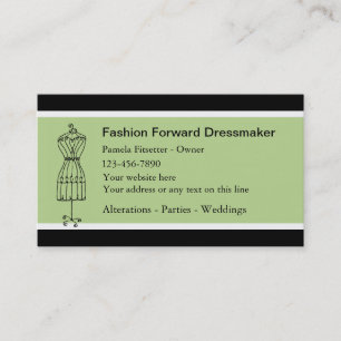 Cartes de visite de couturière