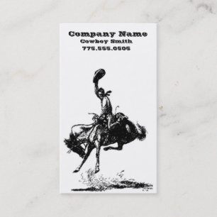 Cartes de visite de cowboy