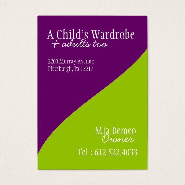 Cartes de visite de crédit personnalisés (Devant)