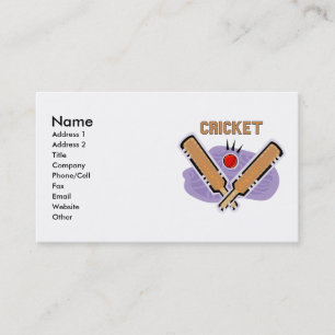 Cartes de visite de cricket