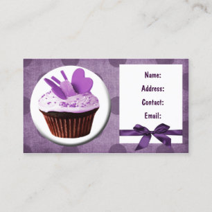 cartes de visite de cupcake