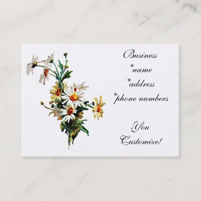Cartes de visite de Daisies* de *Vintage (Devant)