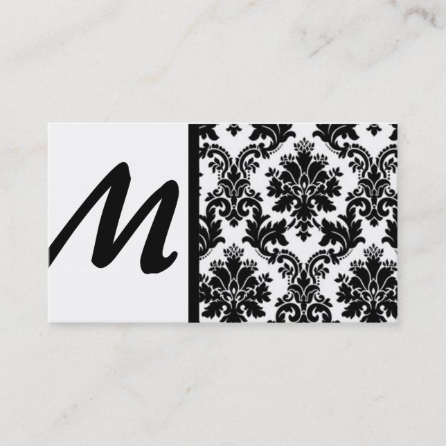 Cartes de visite de Damas noirs et blancs (Devant)