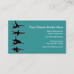 Cartes de visite de danse de ballet