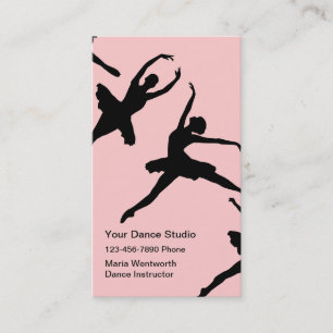 Cartes de visite de danse de ballet