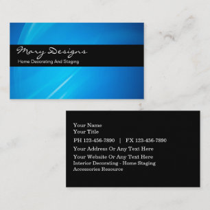 Cartes de visite de décoration