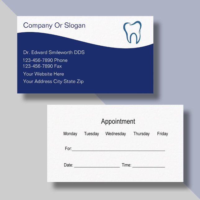Cartes de visite de dentiste (Créateur téléchargé)