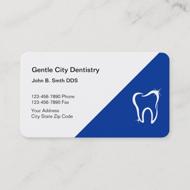 Cartes de visite de dentiste (Devant)