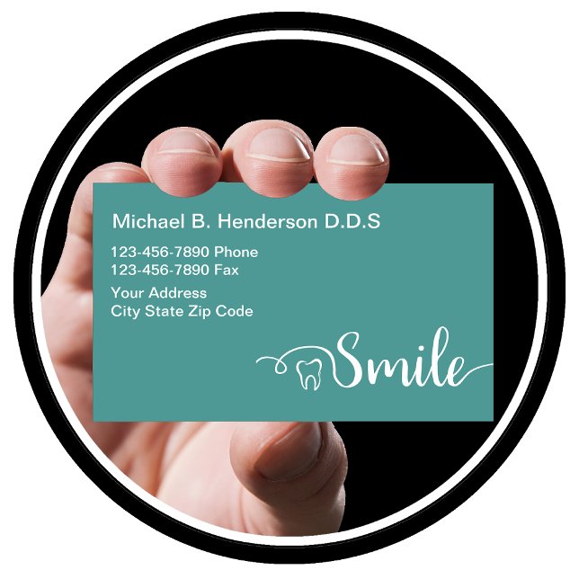 Cartes de visite de dentiste moderne (Créateur téléchargé)