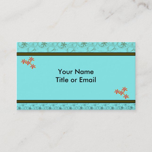 Cartes de visite de design rétro (Devant)