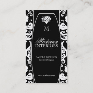 Cartes de visite de dessinateur d'intérieurs de