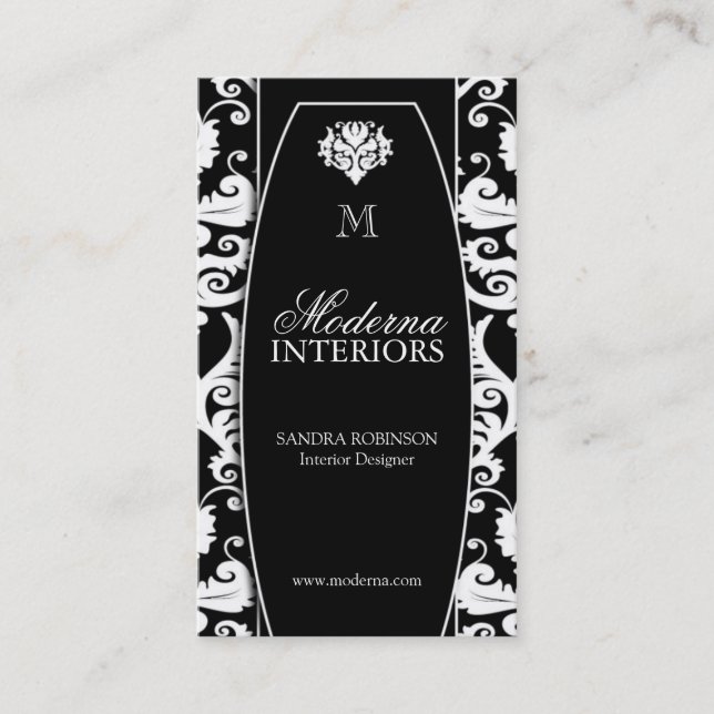 Cartes de visite de dessinateur d'intérieurs de (Devant)